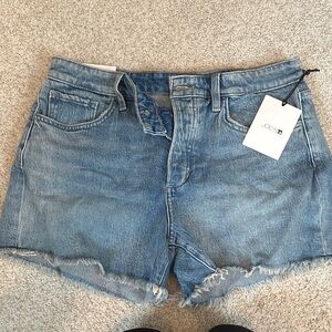 Joe's Jeans Light Blue Frayed Denim Shorts
